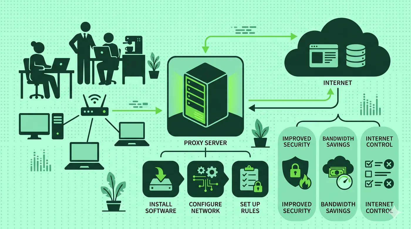 Setting Up a Proxy Server for a Small Business Network